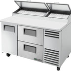Thumbnail image #10 for True Mfg. - General Foodservice TPP-AT-60D-2-HC 60-Inch Pizza Prep Table with 1 Door, 2 Drawers and 19.5-Inch Cutting Board