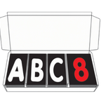 Thumbnail image #1 for AARCO Products The Rocker ROCLTR-2 4" White/Red Letter Set, 354 Characters