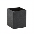 Thumbnail image #1 for Cal-Mil Classic 22040-55-13 To-Go Utensil Holder, 1 Compartment, Plastic, Black, 4-3/4"W x 4-3/4"D x 6-1/4"H