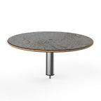 Thumbnail image #1 for Steelite Mogogo, Modular MGCIAY07GSXX Round High Display Shelf, Gray Slate Laminate, 30" Dia x 12-1/2"H