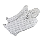 Thumbnail image #1 for Browne USA Foodservice 541217 17-Inch Cotton Grill/Oven Mitt with Aluminized Silicone Coating 1 Pair