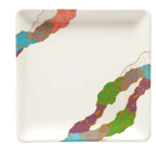 Thumbnail image #1 for G.E.T. Contemporary 252-18-CO Square Melamine Dish, 7 x 7 in, Narrow Rim 1 Dozen