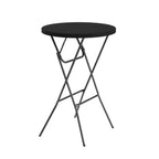Thumbnail image #1 for Flash Furniture Elon DAD-YCZ-80R-2-BAR-BLK-GG Round Bar-Height Folding Table, 31-1/4 in Diameter