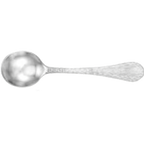 Thumbnail image #1 for Steelite International Walco, IronStone WL6312 Bouillon Spoon, 6.625", Hammered 18/10 Stainless Steel, Mirror Finish Pack of 1 Dozen