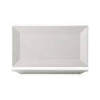 Thumbnail image #1 for CAC China Niagara NGA-51 Porcelain Rectangular Platter, Bone White, 14-3/4"L x 8-3/8"W 1 Dozen