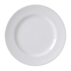 Thumbnail image #1 for Vertex China Alpine AL-7-BB 7" Round Porcelain Plate, Wide Rim, Blueberry Case of 3 Dozen