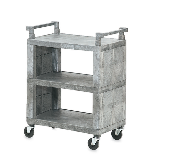 Product image #4 for Vollrath Closed-End Structural Foam Plastic Utility Cart, 3-Shelf, 200 lb Capacity