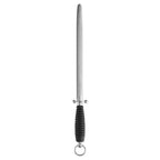 Thumbnail image #2 for Zwilling J.A. Henckels 1001775 12-Inch Oval Honing Steel with Hanging Loop and Black Handle