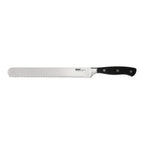 Thumbnail image #1 for CAC China Scharfe® KFBR-100 10" Forged Bread Knife, Full-Tang High-Carbon Steel Blade, Black Handle Case of 36