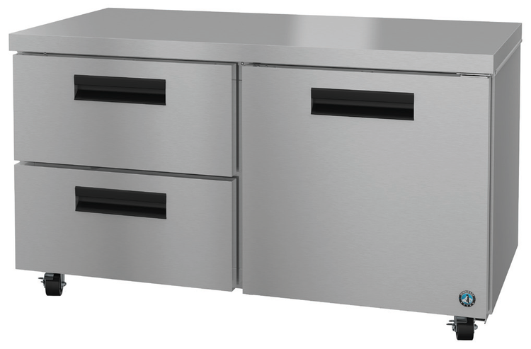 Product image #5 for Hoshizaki Steelheart 60-Inch 2-Section Undercounter Refrigerator with 1 Solid Door and 2 Drawers