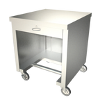 Thumbnail image #1 for Duke Manufacturing Thurmaduke TCS-30SS Mobile Cashier Stand, 30"W x 32"D x 36"H, Stainless Steel Top and Body