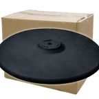 Thumbnail image #2 for ATSMFG ATS AT&S-TR18-BP-CASE MFG Table Base Bottom, 18-Inch Diameter, Stainless Steel, Black Powder Coat, Adjustable Carpet Glides