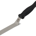 Thumbnail image #1 for JB Prince FKOfficium U136 9 Round Stainless Steel Pastry Spatula, 3-1/2-Inch Blade, Black Fiberglass-Reinforced Polyamide Handle