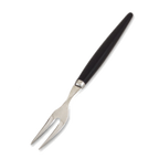 Thumbnail image #1 for Alegacy Foodservice Products 3010 Snail Fork, 7", Stainless Steel with Black Plastic Handle Pack of 12