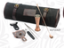 Thumbnail image #2 for Barfly Essentials 7-Piece Bar Tool Set with Waxed Canvas Roll, Antique Copper-Plated