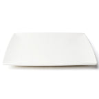 Thumbnail image #1 for Browne USA Foodservice Foundation 5630191 Square Coupe Plate, 10-1/4", White Vitrified High-Alumina Porcelain 1 Dozen