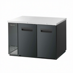 Thumbnail image #1 for Blue Air FSE LLC BBB59-2B-HC Back Bar Cooler, Two-Section, 59"W, Side-Mounted Self-Contained Refrigeration, Stainless Steel Top, 2 Solid Doors