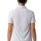 Thumbnail image #2 for Chef Works SBU01W-WHT-L Women's White Short-Sleeve Snap-Front Work Shirt, Polyester/Elastane Mesh Back, Large