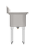 Thumbnail image #7 for KoolMore 57-Inch 2-Compartment Commercial Sink with 18-Inch Right Drainboard