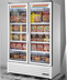 Thumbnail image #6 for True Full-Length Two-Section Glass Door Freezer Merchandiser, Self-Contained, Bottom-Mounted, Black, -10°F
