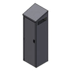 Thumbnail image #1 for Winholt Equipment STCT-HD2425H84-MPS-ST-KT Stainless Steel Mop Sink Cabinet, 24"W x 25.22"D x 84"H, Right-Side Tub, Reversible Door