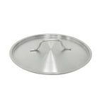 Thumbnail image #1 for CAC China SLID-16S Round Flat Stainless Steel Lid for 12 or 16 qt Stock Pots and Compatible Cookware Case of 12