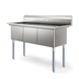 Thumbnail image #6 for KoolMore 60-Inch 3-Compartment Commercial Sink with 18x18x14 Bowls and Backsplash