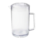 Thumbnail image #1 for G.E.T. P-3064-1-CL Clear SAN Water Pitcher, 64 oz., with Lid and Handle 1 Dozen