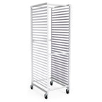 Thumbnail image #1 for Lockwood Manufacturing LW70-30E Aluminum Bagel Pan Rack, Full Height, Open Sides, End Loading, 30-Pan, 2" Spacing