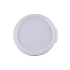 Thumbnail image #1 for CAC China FS3R-1282CV-W Round Polypropylene Food Storage Container Cover, White, Fits 12, 18 & 22 qt. Case of 6