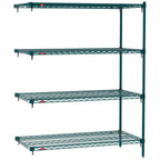 Thumbnail image #1 for Metro Super Erecta SA-2142K3-63-A4 Super Adjustable Super Erecta Wire Add-On Wire Shelving Unit, 42"W x 21"D x 63"H, 800 lb. capacity per shelf, 2000