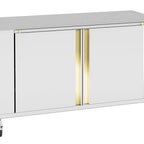 Thumbnail image #1 for Rotisol USA GrandFlame 1375SCIL Heated Stainless Steel Base Cabinet with Retractable Table, 54-1/4" W