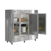 Thumbnail image #8 for KoolMore 81-Inch Three-Section Reach-In Refrigerator, 72 Cu. Ft., Bottom-Mount, Stainless Steel