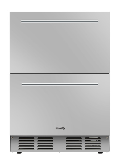 Product image #7 for KoolMore 24-Inch Built-In Two-Drawer Outdoor Refrigerator