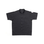 Thumbnail image #1 for CAC China Chef's Pride APST-8KS Chef Coat Shirt, Snap Front, Black, Small Case of 48