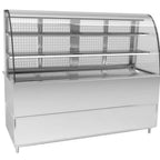 Thumbnail image #1 for RPI Industries Vienna VIAS5-27-R-CV-SC-INS Self-Service Refrigerated Grab-and-Go Display Case, 69-7/8" W, Self-Contained, Curved Glass