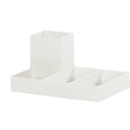 Thumbnail image #2 for Cal-Mil White Classic 23818-15 4-Section Condiment Packet Holder, Plastic, White, 8.75"W x 6"D x 4.25"H