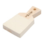 Thumbnail image #1 for Korin Inc Chojiro TK-647-6 Shark Skin Grater, Rectangular, Wood Handle, 4-1/2 x 2-3/4 Inch