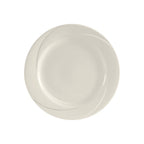 Thumbnail image #1 for Tuxton China San Marino ASU-006 10-Inch Pearl White Ceramic Plate, Round, Wide Rim, Embossed Pattern 1 Dozen