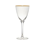Thumbnail image #1 for Ten Strawberry Street Kate MRKLG-WW Stemmed White Wine Glass, 12 oz, Glass with Gold Band Case of 24