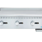 Thumbnail image #5 for Koolmore KM-GG3-36M 36-Inch 3-Burner Natural Gas Commercial Griddle, 90,000 BTU, Manual Controls, Stainless Steel