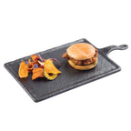 Thumbnail image #2 for TableCraft Products Frostone MSP5120 Rectangular Black Melamine Serving Paddle, 15-3/4" x 7-3/4" Platter Case of 5