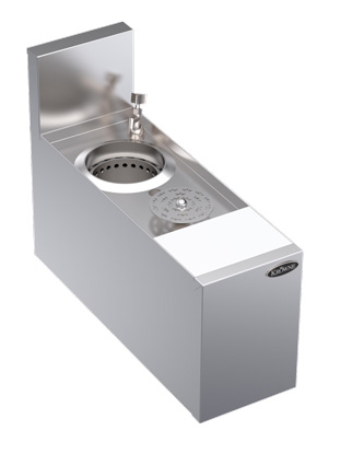 Product image #5 for Krowne Royal Series 8-Inch Wide Underbar Speed Station, 24-Inch Deep, with Glass Rinser, Dipperwell Faucet, and Cutting Board