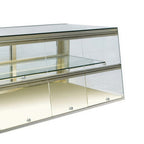 Thumbnail image #1 for RPI Industries Vienna VIDD4-20-R-SL-FD Dry Countertop Pastry Display Case, 57-1/8"W, Self-Service, Slanted Tempered Glass, 1 Shelf