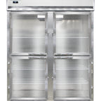 Thumbnail image #1 for Continental Refrigerator Designer Line D2RESNGDHD Two-Section Reach-In Refrigerator, 57-Inch Wide, Half-Height Glass Doors, Self-Contained