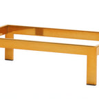 Thumbnail image #2 for Cal-Mil Brooklyn 23603-6-130 Rectangular Metal Buffet Riser, Antique Brass, 12"W x 20"D x 6"H