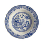 Thumbnail image #1 for Steelite International HL Ivory HL56463894 China Rim Soup Bowl, 12.75 oz, 9.125-inch, Willow Blue, Scalloped Edge Case of 2 Dozen