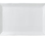 Thumbnail image #1 for Cardinal Organic White By Dudson FN922 Rectangular Vitrified Ceramic Tray, 13.5 x 9.13 inches Case of 6