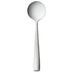 Thumbnail image #1 for Libbey Chivalry 931 016 Bouillon Spoon, 6-5/8", Hammered Finish Handle, 18/8 Stainless Steel