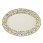 Thumbnail image #1 for Steelite International HL Ivory HL15763912 Rolled Edge Oval China Platter, 13.375" x 9.25" x 1.5" 1 Dozen
